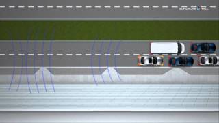The traffic jam warning by BMW ConnectedDrive