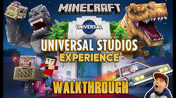 Minecraft Universal Studios Experience DLC - walk-through (No Commentary)