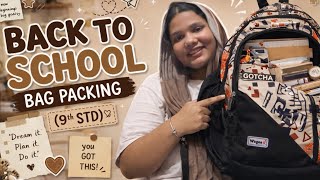 Back to school bag packing🥲🌸