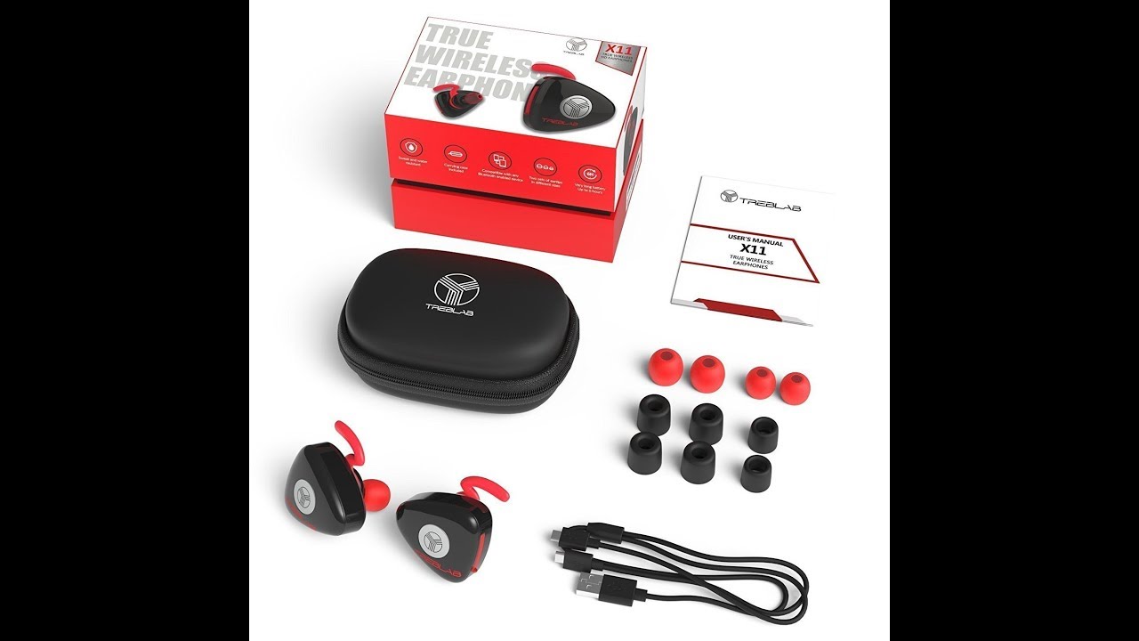Treblab X11 Wireless Blue Tooth Earbuds Opening & Review