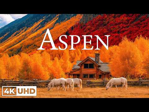 ASPEN AUTUMN 4K 🍂 A Peaceful Journey Through Colorado’s Golden Fall Colors