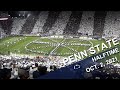 Penn State Blue Band Stripe-Out Halftime show.   Oct  2, 2021.