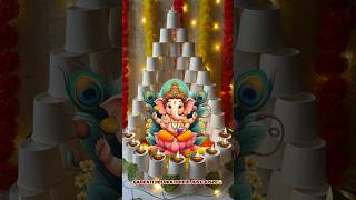 Ganpati decoration in just 30sec😱||#ganpatidecoration #ganpatidecorationideasforhome #ganpati #diy