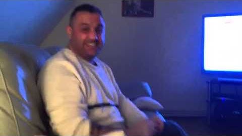 CRAZY MAN SLAPS HIMSELF