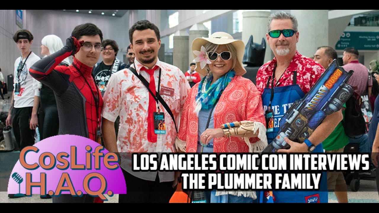 CosLifeHAQ Los Angeles Comic Con Interviews - The Plummer Family