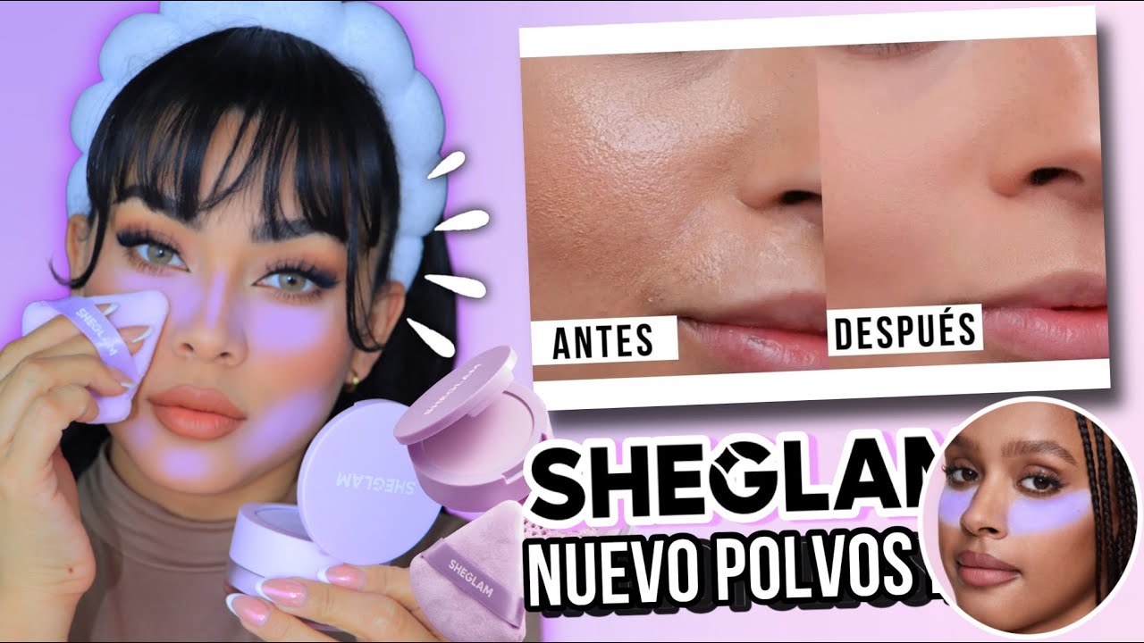 NUEVO POLVO RESISTENTE 24 HRS  DE SHEGLAM!! 💜 ES MORADO MATIFICA E ILUMINA.