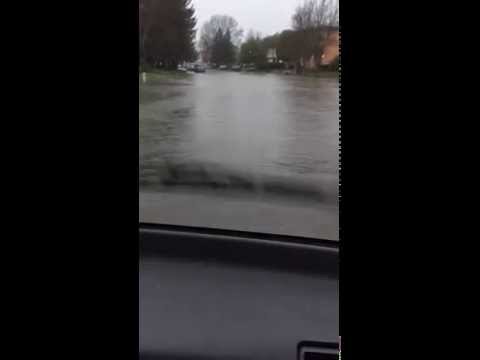 Cotati, CA - Portal St flooded