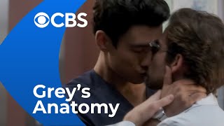 Glasses and Nico in Elevator | Grey's Anatomy | CBS