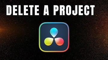 How to Delete A Project | DaVinci Resolve 19 Tutorial