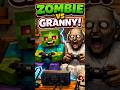 Granny vs Zombie in Minecraft 💀💀#minecraft #gaming #shortvideo #viralvideo #lolmemes