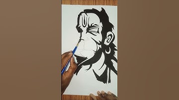 lord Hanumanji drawing || easy drawing #shorts #viral #like #drawing #drawingtutorial