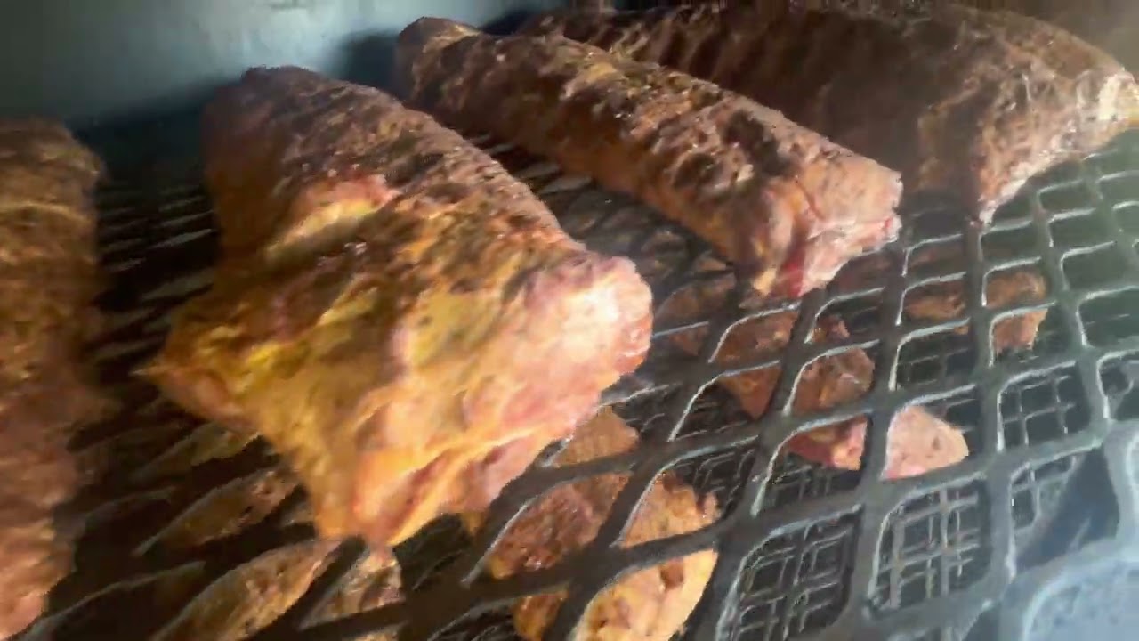 BBQ pork  Ribs on TMG Pits