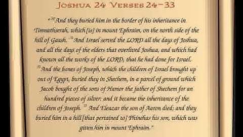 Joshua 24 Verses 24
