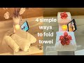 Bathroom Decoration Ideas // Best Way to Fold Bath Towels // How to Fold a Towel