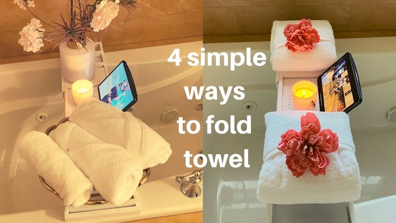 BATHROOM DECORATING IDEAS, Towel Folding Techniques!