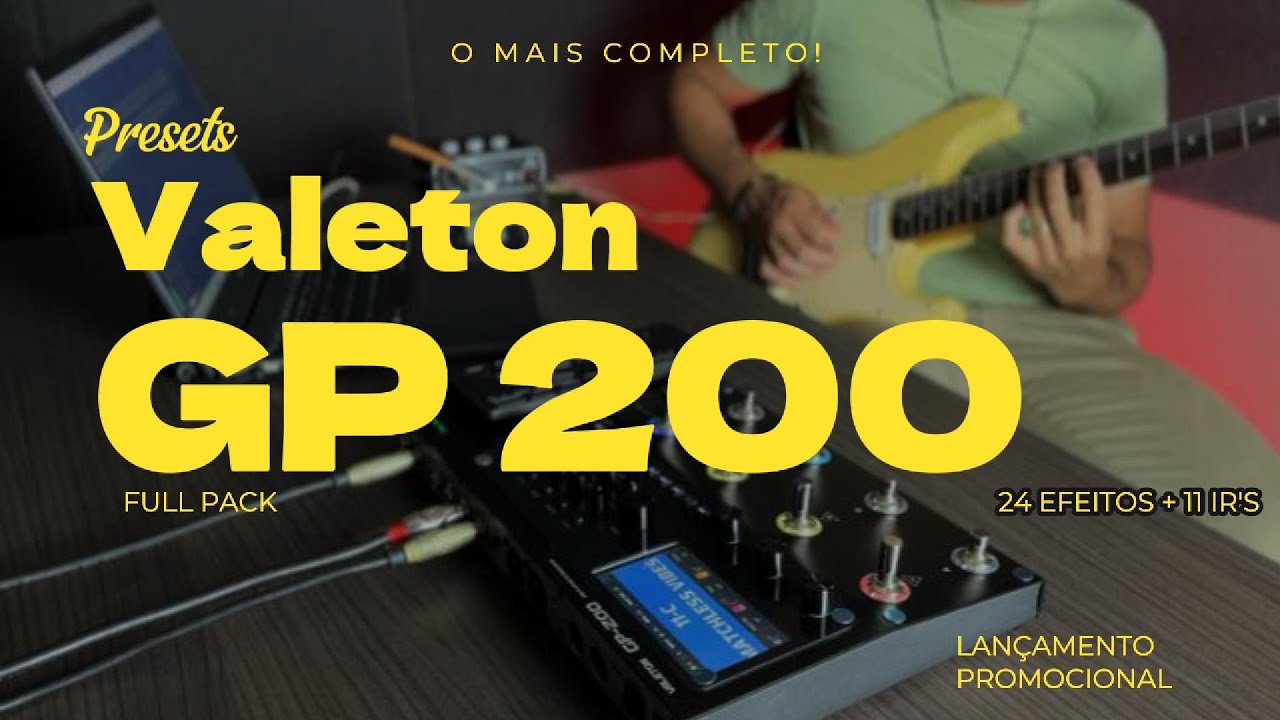 Valeton GP200 | 24 presets + 11 IRs | O mais completo - YouTube