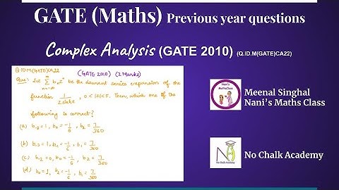 Complex Analysis, GATE 2010 Question (Q.ID.M(GATE)CA22)