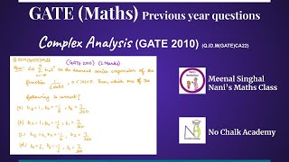 Complex Analysis, GATE 2010 Question (Q.ID.M(GATE)CA22)