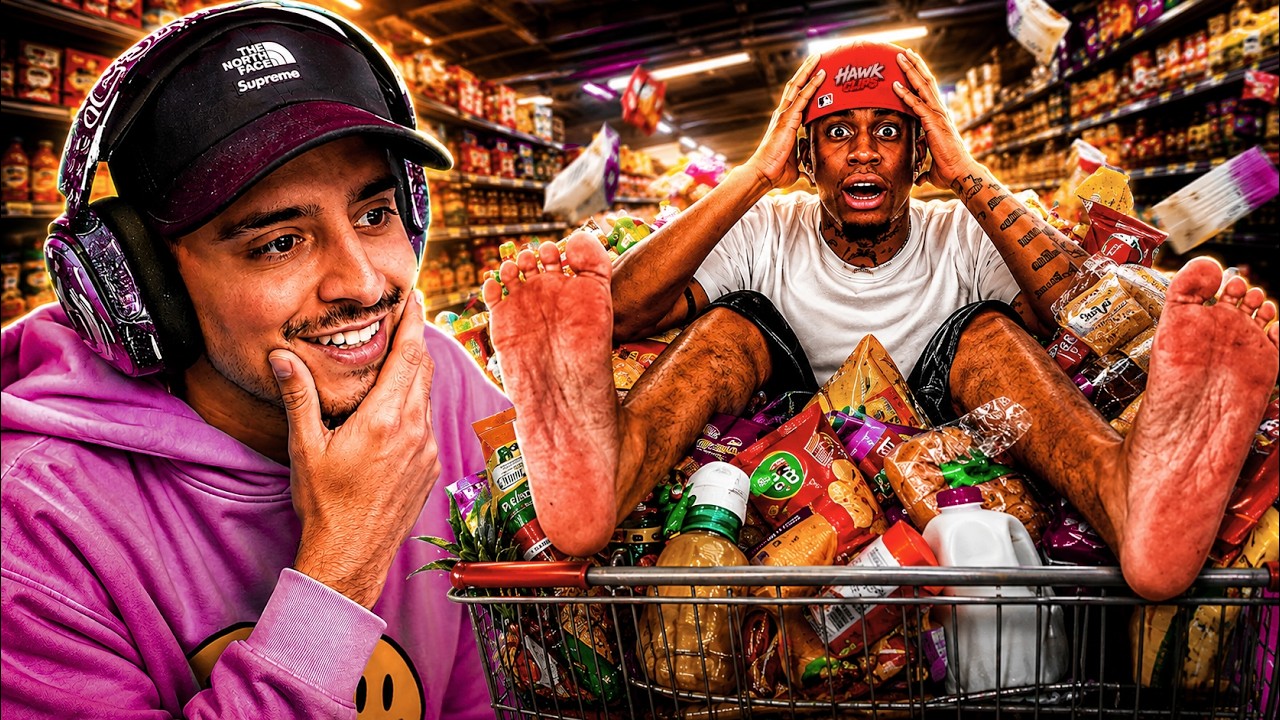 CORINGA REAGINDO AO ''PRIMEIRA VEZ FAZENDO COMPRAS SEM MISERIA #vlog #coringareagindo
