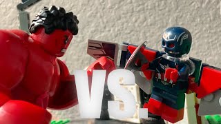 Captain America VS. Red Hulk (LEGO Animation)