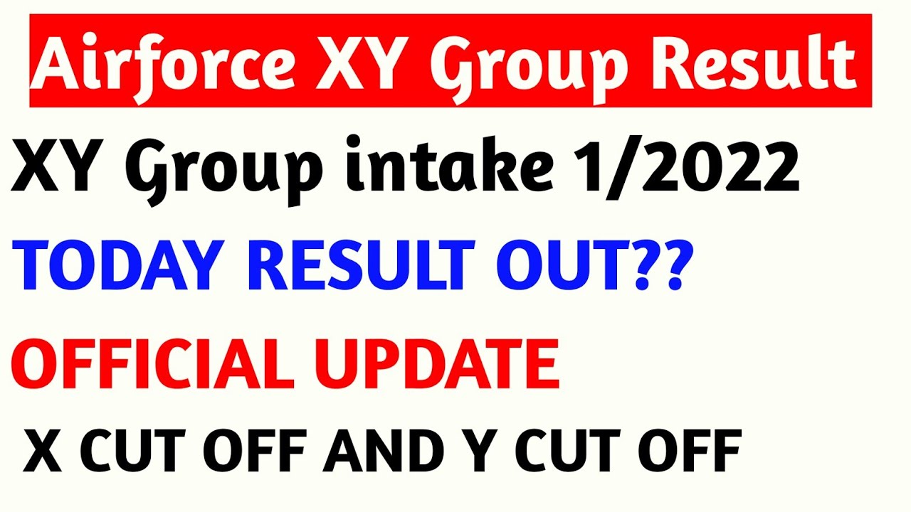 Air force result date 2021/Indian Airforce group x and y Result/Air force result/Air force cut off