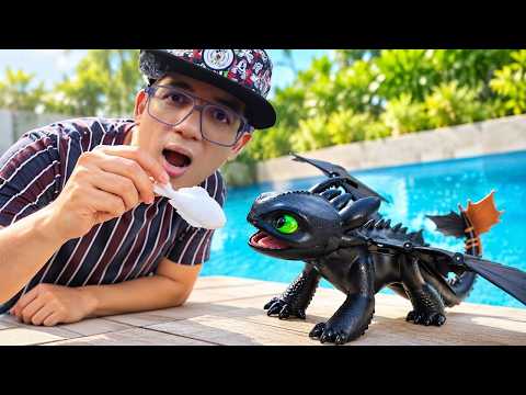 I SPENT THE DAY TRYING TO TRAIN A ROBOT DRAGON! (Toothless)