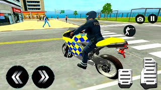 US Police Bike Chase #1: Moto Rider Crime City Game - Android Gameplay screenshot 5