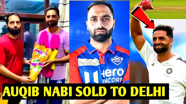 AUQIB NABI SOLD TO DELHI CAPITALS  -  Auqib Nabi 8.40 Cr In Delhi : IPL Auction 2026 : 