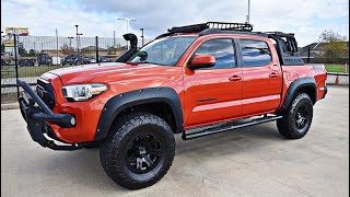 2017 Toyota Tacoma Sr5 Double Cab 4X4 Lifted 3.5L V6 87K Mi (14332)              📱832-670-8233