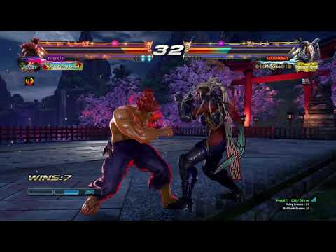 Akuma's Win Streak Continues! VS Raven Casual Match Laggy PS4 v5 Tekken 7 20230825141533