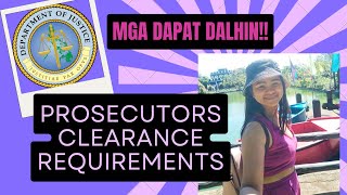 Mga Requirements sa pagkuha ng PROSECUTORS CLEARANCE