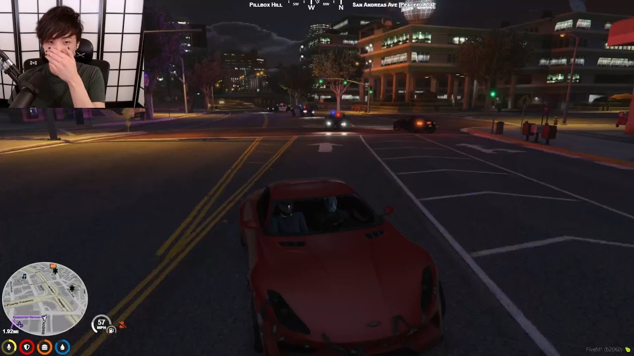 Raymond & Yuno COP CHASE! AJ Hunter Spots Yuno Again! [NoPixel GTA RP] (MV)