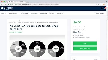 Pie Chart Axure template for Web & App Dashboard | Axure Widgets | UXUI GUIDE