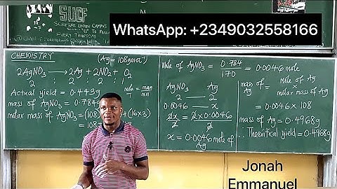 Limiting and Excess Reagent, Actual, Theoritical and Percentage Yield of Products. #chemistry