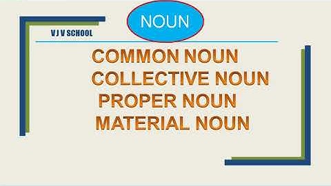 Class 3 English Grammar chapter 4 -Noun Introductory Video By Anuradha Chatterjee