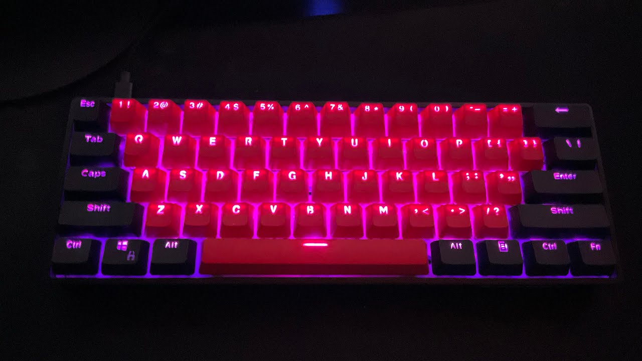 Selling My Kraken Pro Mechanical Keyboard 60% Black Red + Silver Switches LINK IN BIO ⬇️