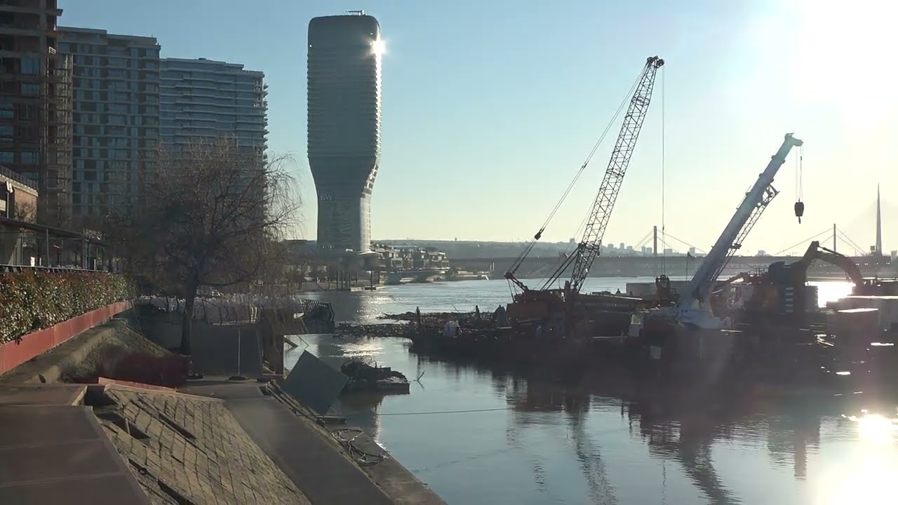 Serbia Belgrade Novi Savski Most, danas 17 Januar 2026. 