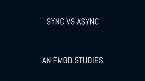 Sync vs async - using a single FMOD event for all 2D ingame audio