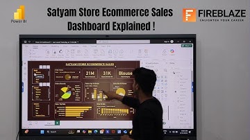 Power BI Satyam Store Dashboard Explained | Data Storytelling in Action by Fireblaze Student