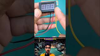Cómo conectar un voltímetro digital. #electronic #electronica #digital #shortvideo #viral