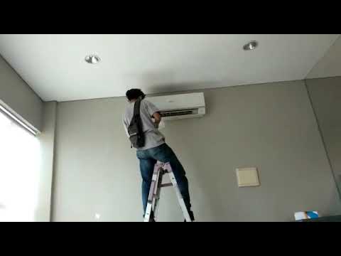 memasang AC di kantor #jakartapanas#