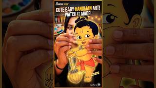 Cute Baby Hanuman Card Making | Easy DIY Paper Craft Tutorial 🌎 #shorts #DIY #papercraft #art #craft