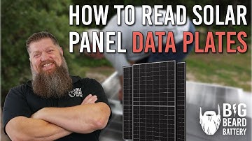 How to Understand Your Solar Panel Data Plate (Voltage, Amps, VOC, VMPP & More)