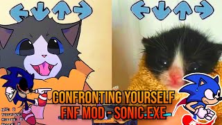Confronting YOURSELF BUT Towel Cat VS ANIMATED TOWEL Cat? - FNF Animation - VS SONIC.EXE