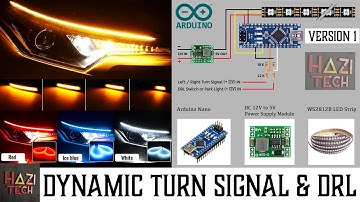 DIY Car Dynamic Turn Signal and Daytime Running Light (DRL) | Arduino + WS2812B LED