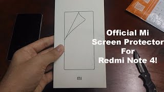 Official Mi Screen Guard For Redmi Note 4 Unboxing!