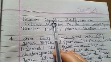 MJPRU MSc First semester Differential Equation with Applications Syllabus