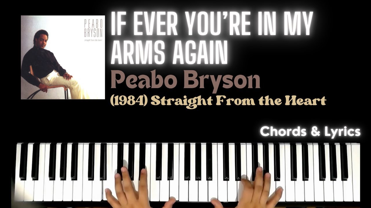 If Ever You're In My Arms Again - Peabo Bryson | Piano Cover Accompaniment Backing Track Tutorial