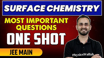 Surface Chemistry - Most Important Questions in 1 Shot | JEE Main