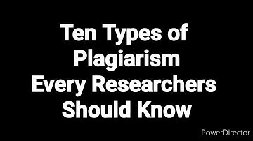 Ten types of Plagiarism every Researchers should know